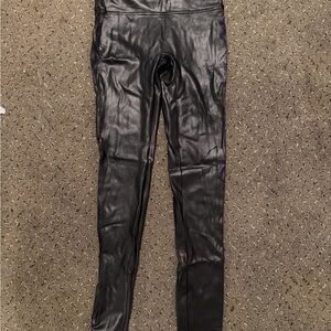 SPANX Shiny Black Leggings